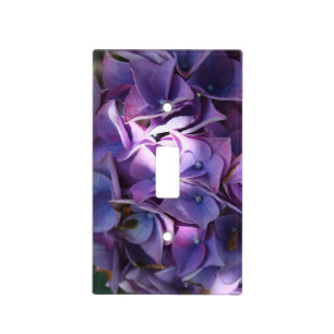 Light Purple Hydrangea Flower Switch Cover