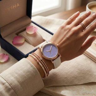 Light Purple initials personalized eWatch Watch