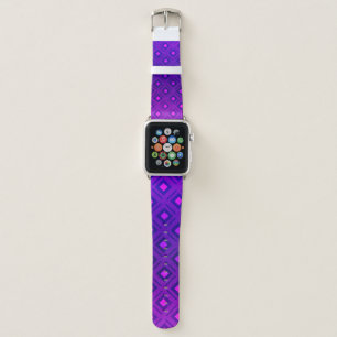 Light Purple layout with lines, rectangle. Shining Apple Watch Band