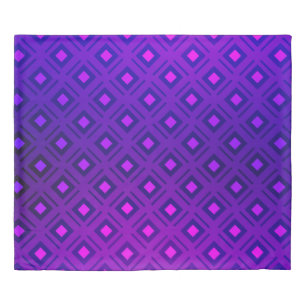 Light Purple layout with lines, rectangle. Shining Duvet Cover