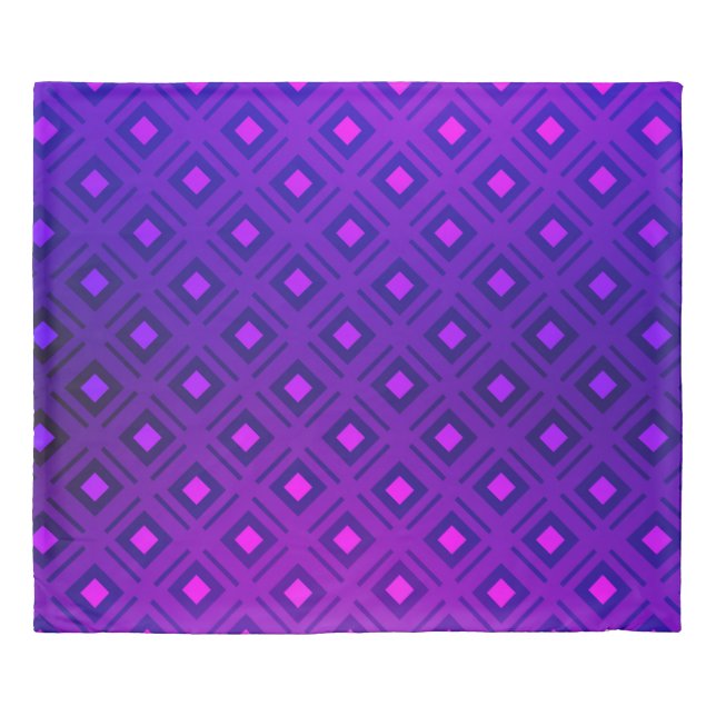 Light Purple layout with lines, rectangle. Shining Duvet Cover (Front)