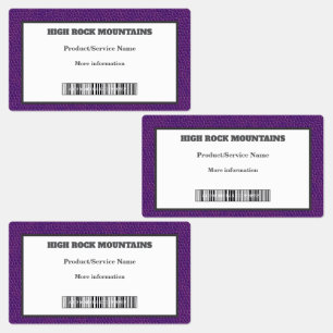 Light Purple Leather Safe Brand Labels