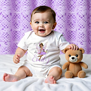 Light purple li'l fairy  baby bodysuit