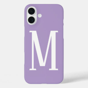 Light Purple Monograms Name Cool Gift Party Favor iPhone 16 Plus Case
