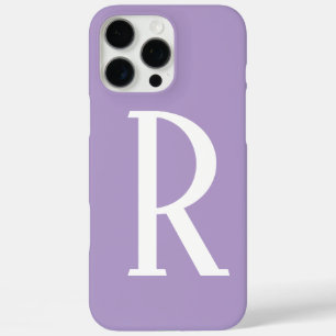 Light Purple Monograms Name Cool Gift Party Favor iPhone 16 Pro Max Case