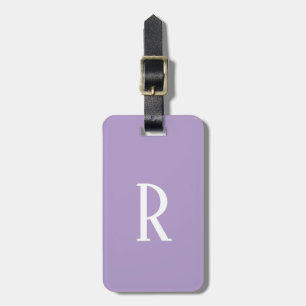 Light Purple Monograms Name Cool Gift Party Favor Luggage Tag