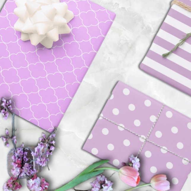 Light Purple Patterned Wrapping Paper Sheets (Creator Uploaded)