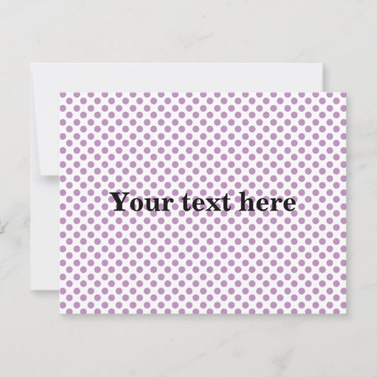Light purple polka dots pattern (Front)