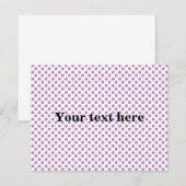 Light purple polka dots pattern (Front/Back)