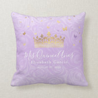 Light Purple Roses Gold Crown Mis Quince Anos