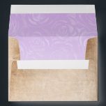 Light Purple Roses Parchment Return Address Envelope<br><div class="desc">It is simple to create your own floral light purple envelopes on this elegant DIY template. The fairy tale design illustrated by Raphaela Wilson, spotlights an old vintage parchment paper envelope with a preprinted liner of beautiful lavender roses. Add a personalized return address on the outer envelope flap in combination...</div>