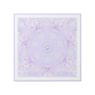 light purple snowflake & glittering heart gallery wrap