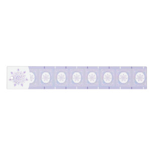 light purple snowflake & glittering heart ruler