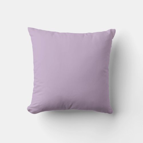Light Purple Solid Color Orchid Bloom 14_3612 Throw Pillow
