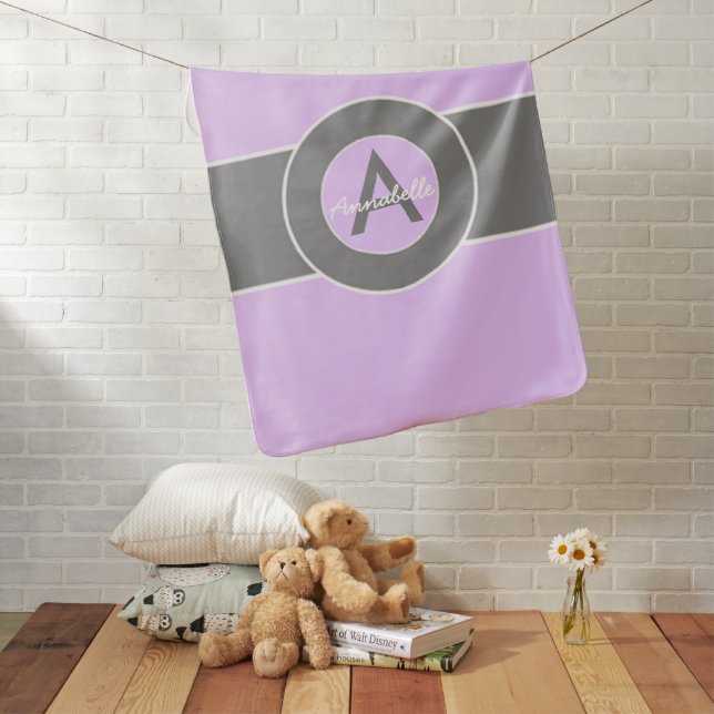 Light Purple Swaddle Blanket (In Situ)