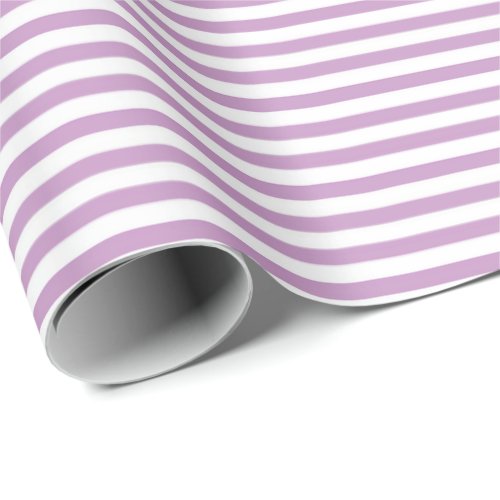 Light purple  White Stripe Wrapping Paper