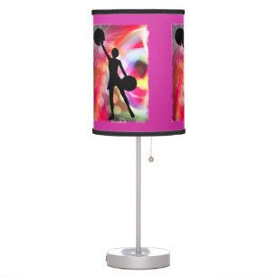 Light Rainbow with Cheerleader Table Lamp