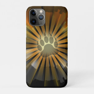 Light Rays Bear Pride Flag Bear Paw iPhone 11 Pro Case