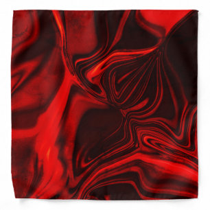 Light red and dark curves on dark background. bandana
