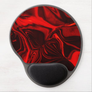 Light red and dark curves on dark background gel mouse pad