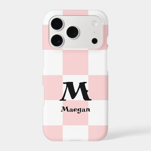 Light Red Checkered Pattern Background iPhone 17 Pro Case