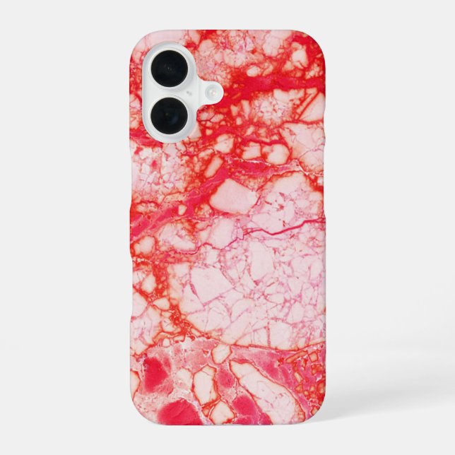 Light Red Marble Iphone Case (Back)