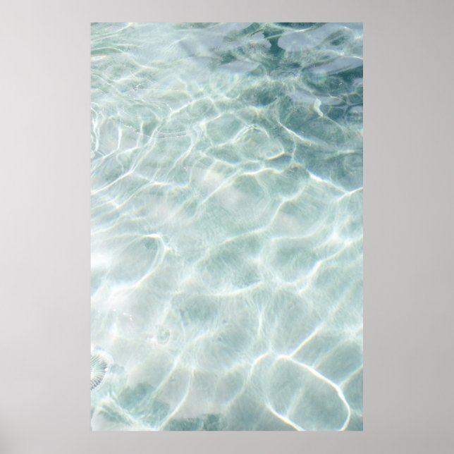Light reflected on water at daytime poster (Front)