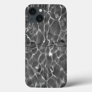 Light Reflections On Water: Black & White iPhone 13 Case