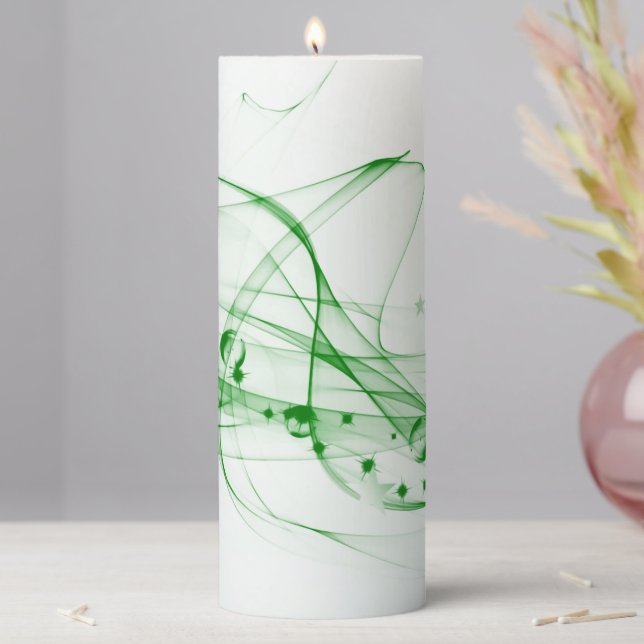 Light Ribbons Pillar Candle (In Situ)