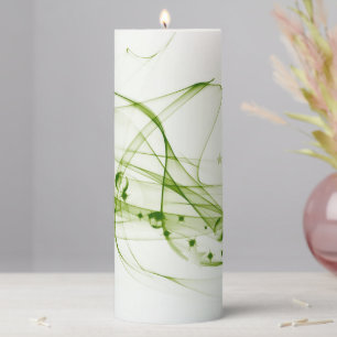 Light Ribbons Pillar Candle