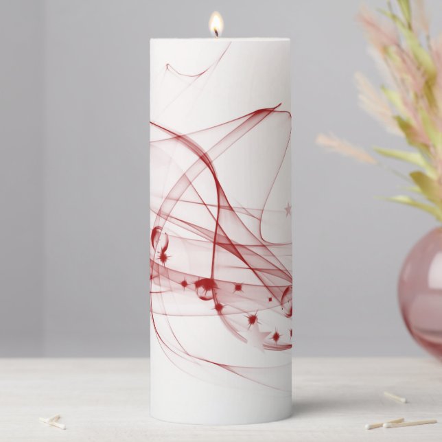 Light Ribbons Pillar Candle (In Situ)