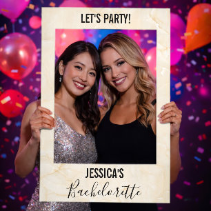 Light Rose Bachelorette Selfie Photo Frame