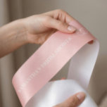 Light Rose Custom Bridal Shower Satin Ribbon<br><div class="desc">This custom soft pink bridal shower ribbon with custom message and age is great for gift wrapping. It will make your gift boxes look really cute. Different color options available.</div>