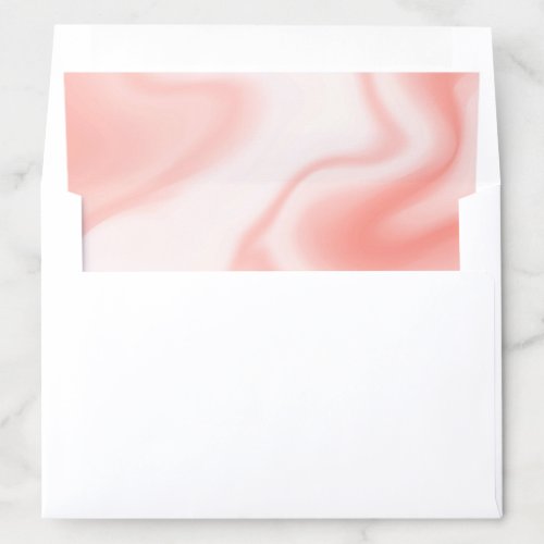 Light rose_gold marble swirls envelope liner
