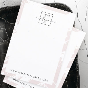 Light rose gray brushstrokes earring display card