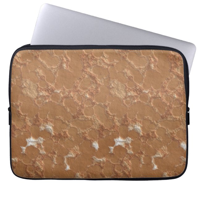 Light Rust abstract Laptop Sleeve (Front)