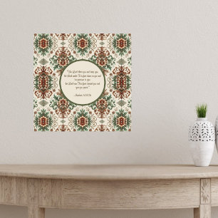 Light Rustic Traditional Blessing  Poster