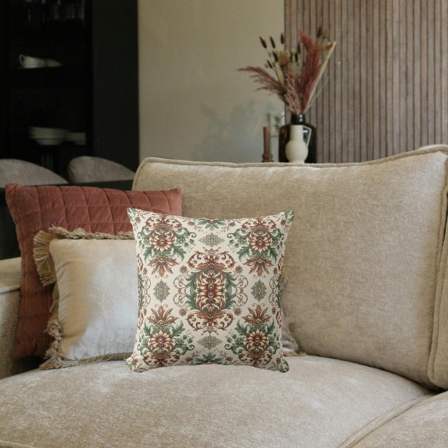 Light Rustic Traditional Throw Pillow (Creator Uploaded)