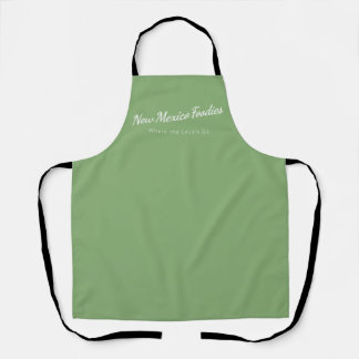 Light Sage Apron with New Mexico Foodies logo
