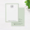 Light sage green border logo earring display card