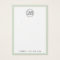 Light sage green border logo earring display card