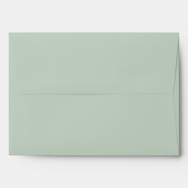 sage green envelopes