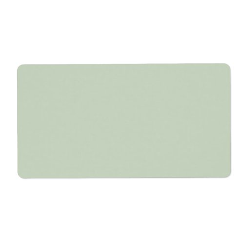 Light sage green labels  plain solid color blank label