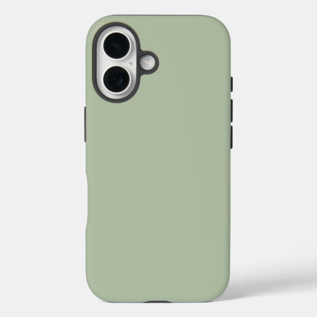 Light Sage Green Solid Color Case-Mate iPhone Case (Back)