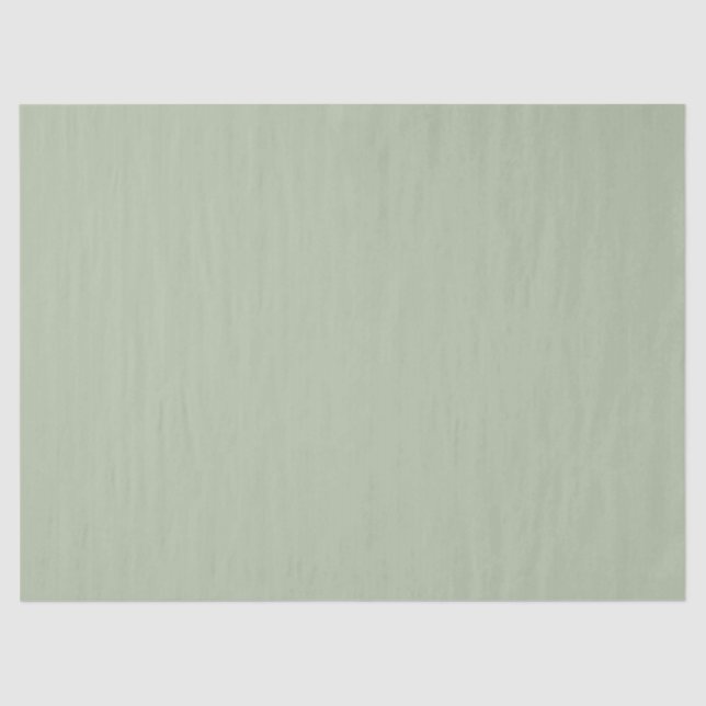 Light Sage Green Solid Color Tissue Paper (Front)