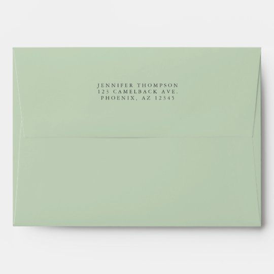 sage green envelopes