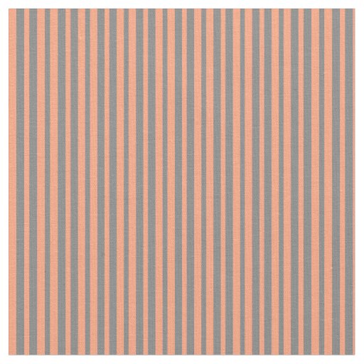 Light Salmon and Grey Stripes/Lines Pattern Fabric