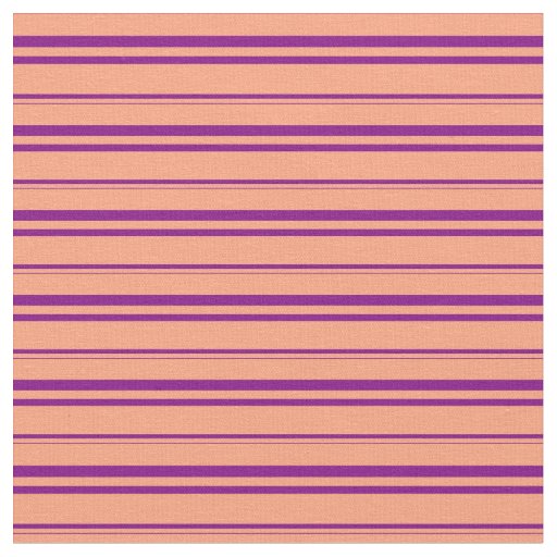 Light Salmon and Purple Colored Lines Fabric