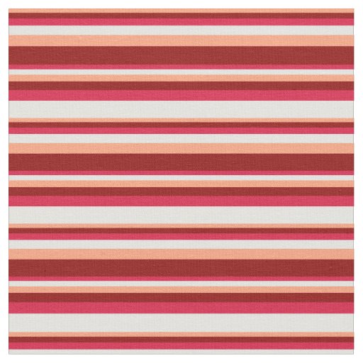 Light Salmon, Dark Red, Crimson & Light Cyan Fabric