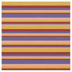 Light Salmon, Dark Slate Blue, Dark Red, Goldenrod Fabric